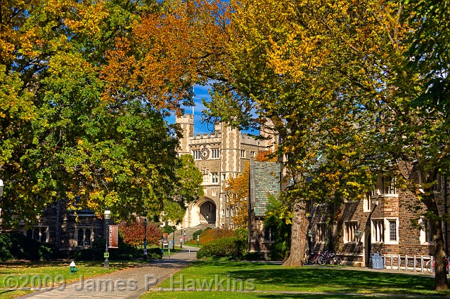 slides/CX102209_HDR19_01_2_3_4_5.jpg Buildings hawkins HDRI jim hawkins princeton u princeton university Churches Blair Hall Arch seen from between Foulke Hall and 1901 Hall